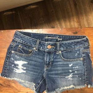 American eagle denim cutoff shorts